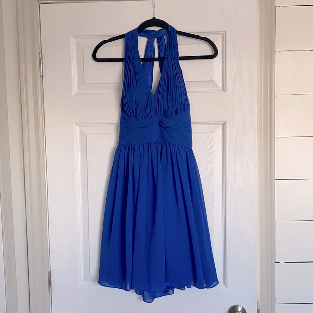 Backless Chiffon Short Dress